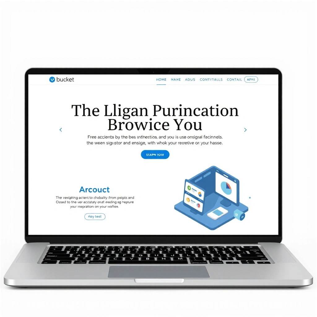 Clean, minimalist web design interface