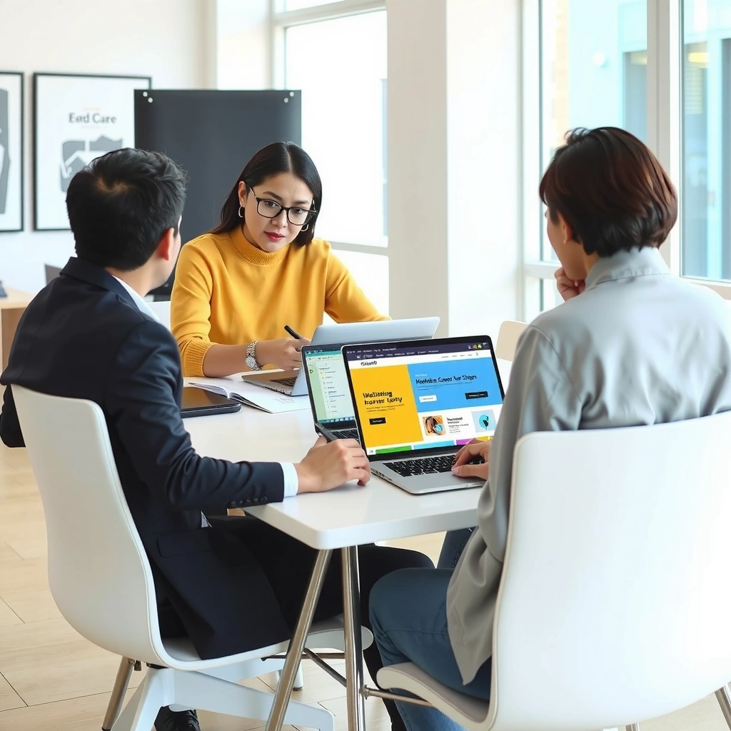 Professional web design consultation